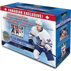 Upper Deck: 2017-18 Hockey Series 1 Canadian Exclusive Team Triples Blaster (10 Packs plus 1 Bonus Pack) Sports Cards Upper Deck