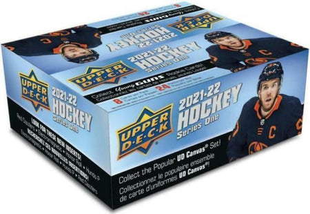 Upper Deck: 2021-22 Series 1 Hockey Retail Box - 24 Packs Sports Cards Upper Deck