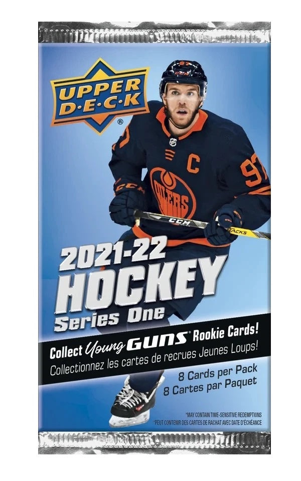 Upper Deck Series One Hockey 2021/22 Triples Blaster (9 Packs) Sports Cards Upper Deck