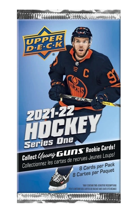 Upper Deck Series One Hockey 2021/22 Triples Blaster (9 Packs) Sports Cards Upper Deck