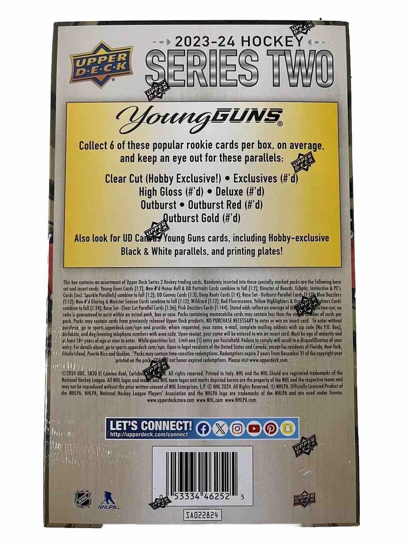 Upper Deck: 2023-2024 Series 2 Hockey Hobby Box Sports Cards Upper Deck