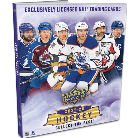Upper Deck 2025-26 Series 1 Hockey Binder - Starter Kit - 1 Pack + Exclusive Sophomore Sensation Card