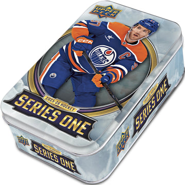 Upper Deck 2025-26 Series 1 Hockey Collector's Tin - 8 Packs + Exclusive Dazzler Bonus Pack