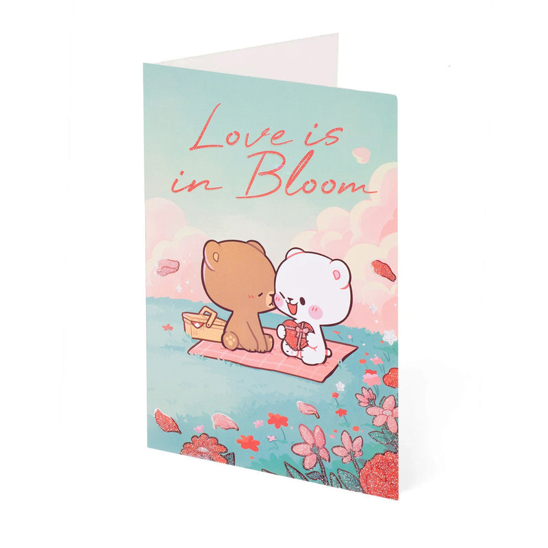 Milk Mocha Bear: Valentine's Day Card - Love is in Bloom Greeting & Note Cards Milk Mocha Bear