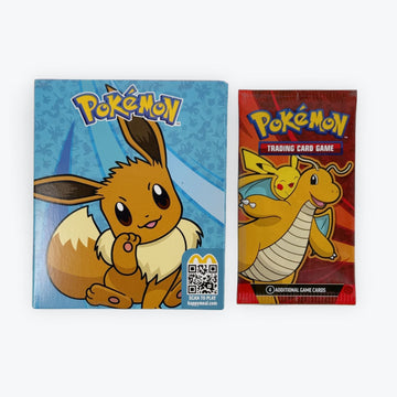 Pokemon x McDonald's Happy Meal Toy 2025 - Eevee Sticker Activity Sheet and Booster Pack Card Game Pokemon