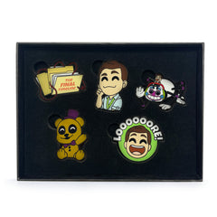 Youtooz: MatPat X FNAF Enamel Pins x 5 Five Nights at Freddy's Collectible Set Enamel Pin Youtooz