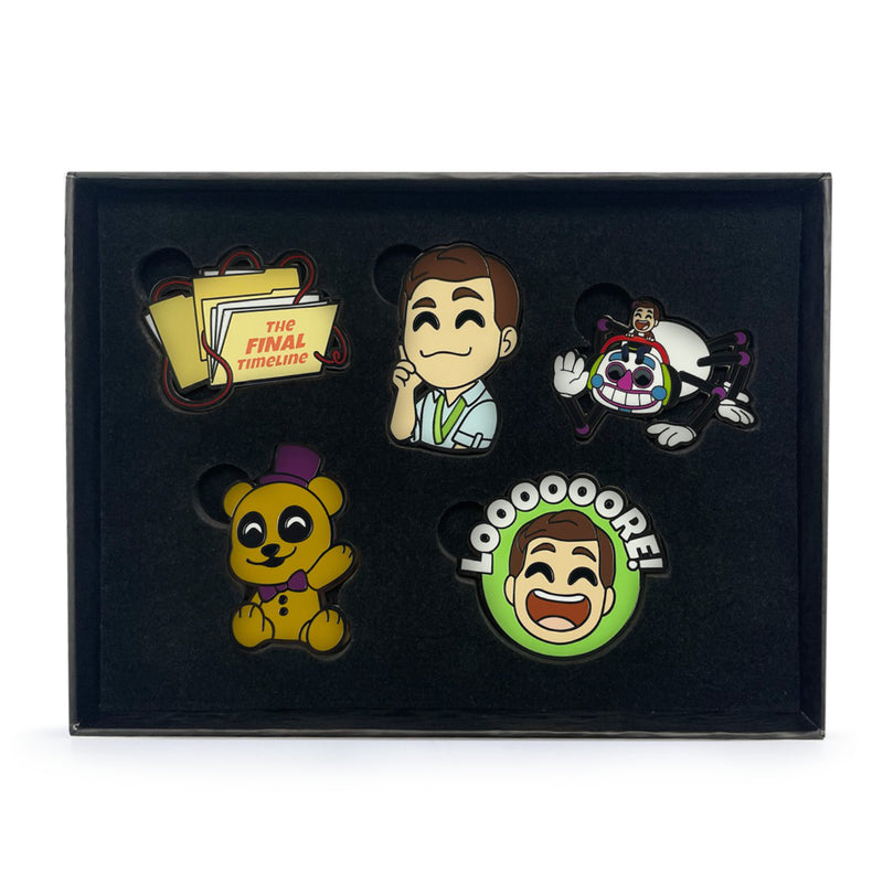 Youtooz: MatPat X FNAF Enamel Pins x 5 Five Nights at Freddy's Collectible Set Enamel Pin Youtooz