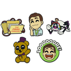 Youtooz: MatPat X FNAF Enamel Pins x 5 Five Nights at Freddy's Collectible Set Enamel Pin Youtooz
