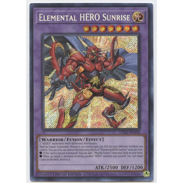 Yu-Gi-Oh! TCG: Legendary Duelists Secret Rare, Elemental HERO Sunrise Card Game Konami