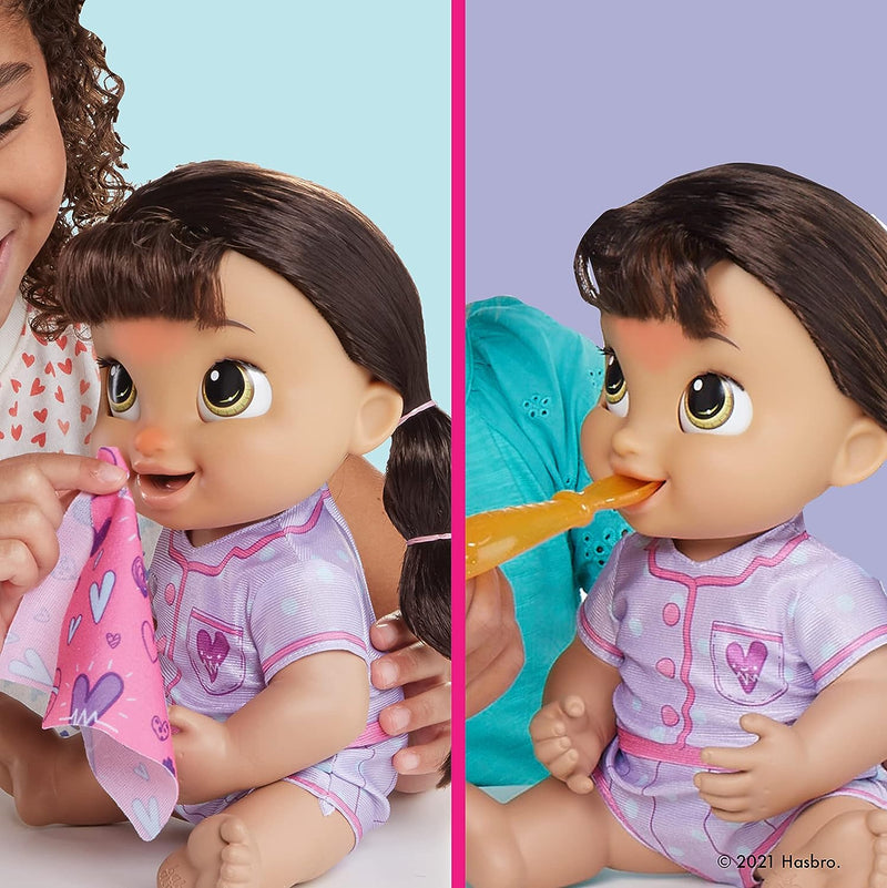 Baby Alive Lulu Achoo Doll - 12-Inch Interactive Doctor Play Toy - Brown Hair Toys & Games Hasbro
