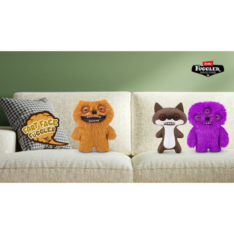 Fuggler: Fart Face Series 1 - Munch Munch Black Long Ugly Monster Plush Toy Toys & Games Zuru