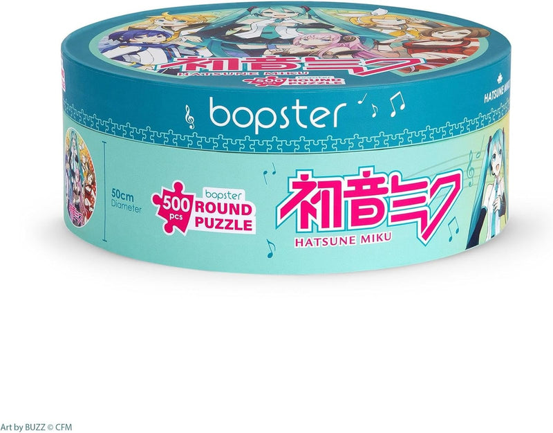 bopster: Hatsune Miku Round Jigsaw Puzzle - 500 Piece Puzzle Board Game Bopster