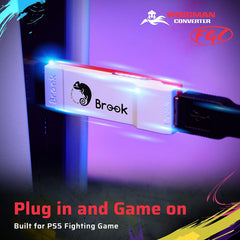 Brook Gaming: Wingman FGC Converter - An Arcade Joystick Converter, Built for PS5 Fighting Games, Supports Street Fighter 6 Electronics Brook Gaming