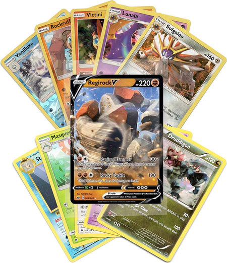 Bulk Pokemon Cards: 50 Assorted Cards with Guaranteed V Pokemon Card Game Pokemon