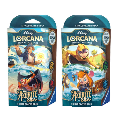 Disney Lorcana TCG: Azurite Sea Starter Decks -2 Decks Card Game Ravensburger