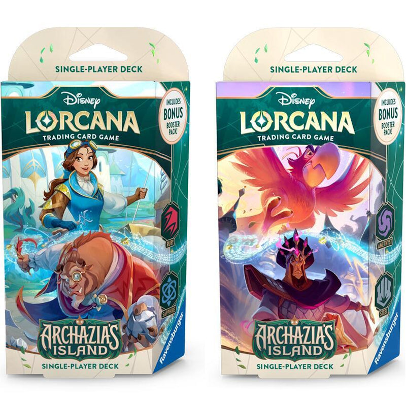 Disney Lorcana TCG: Archazia's Island Starter Decks - 2 Decks Card Game Ravensburger