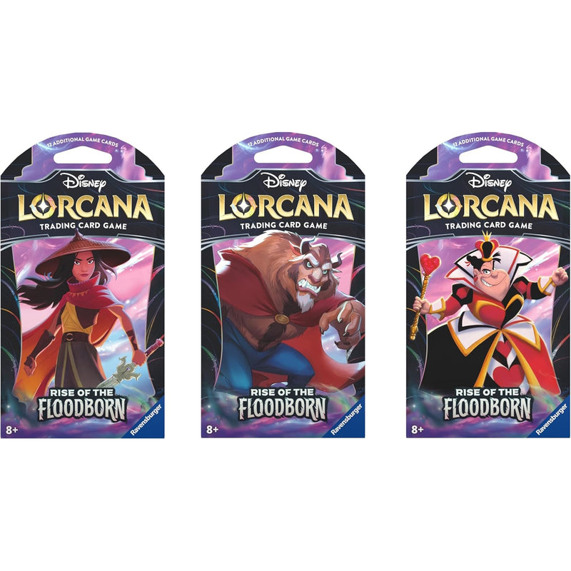 Disney Lorcana TCG: Rise of the Floodborn 1st Edition Sleeved Booster Pack Card Game Ravensburger