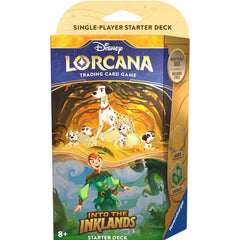 Disney Lorcana Trading Card Game: Into the Inklands Starter Deck - Amber & Emerald Card Game Ravensburger