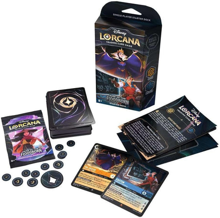 Disney Lorcana TCG: Rise of The Floodborn Starter Decks - 2 Decks Card Game Ravensburger