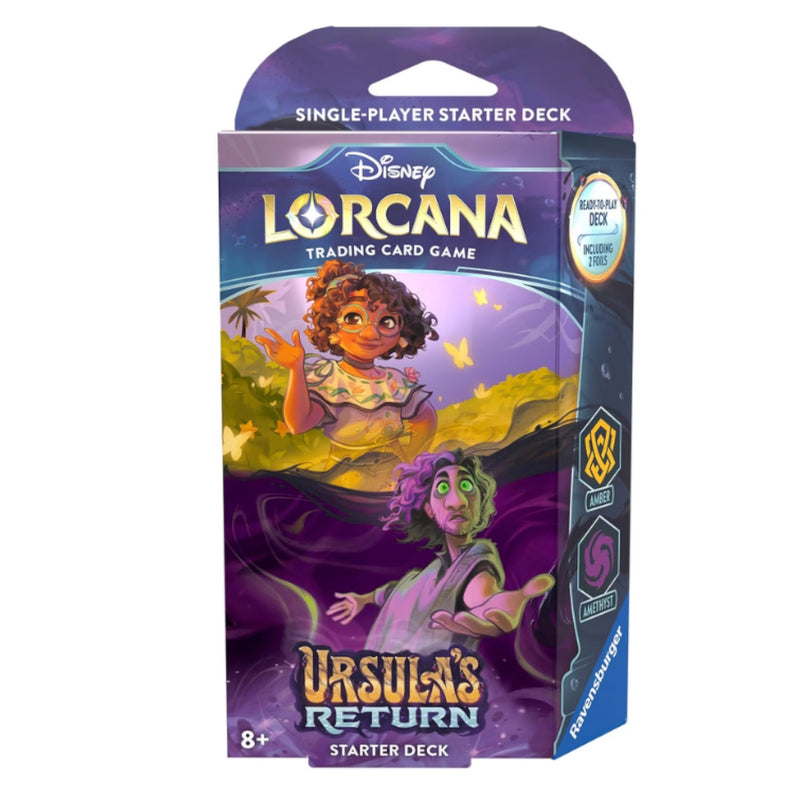Disney Lorcana TCG: Ursula's Return Starter Deck Card Game Ravensburger Disney Lorcana Trading Card Game: Ursula's Return Starter Deck - Amber & Amethyst