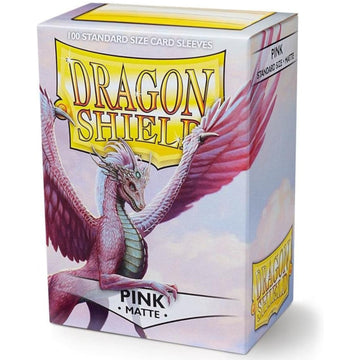 Dragon Shield Sleeves: Matte Pink - 100 Standard Size Sleeves Card Game Dragon Shield