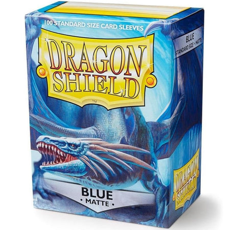Dragon Shield Sleeves: Matte Blue - 100 Standard Size Sleeves Card Game Dragon Shield