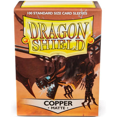 Dragon Shield Sleeves: Matte Copper - 100 Standard Size Sleeves Card Game Dragon Shield