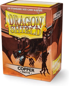 Dragon Shield Sleeves: Matte Copper - 100 Standard Size Sleeves Card Game Dragon Shield
