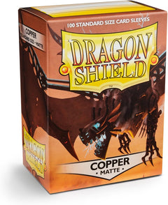 Dragon Shield Sleeves: Matte Copper - 100 Standard Size Sleeves Card Game Dragon Shield