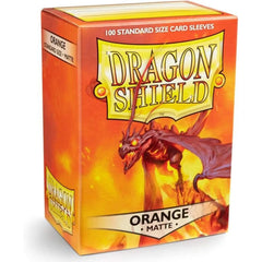 Dragon Shield Sleeves: Matte Orange - 100 Standard Size Sleeves Card Game Dragon Shield