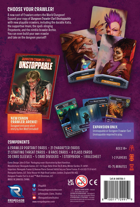 Dungeon Crawler Card Unstoppable: Crawler Chaos Expansion