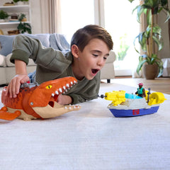 Imaginext Jurassic World Rebirth: Aqua Chomp Chase Mosasaurus Dinosaur Toy Playset Toys & Games Fisher Price