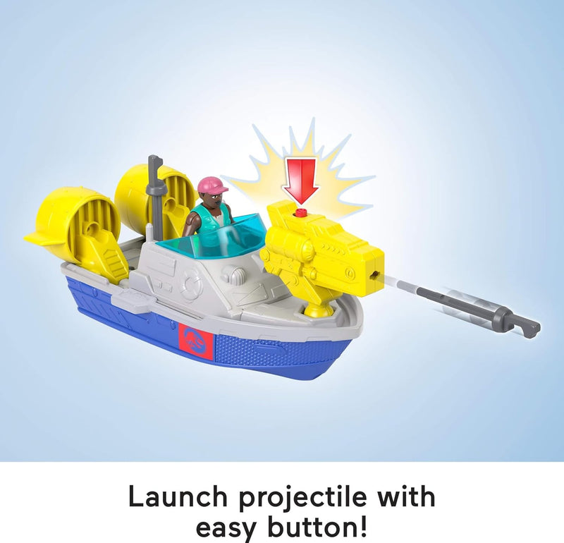 Imaginext Jurassic World Rebirth: Aqua Chomp Chase Mosasaurus Dinosaur Toy Playset Toys & Games Fisher Price