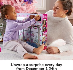 Fisher Price: Little People Barbie Advent Calendar 24 Christmas Figures & Pieces Toys & Games Fisher Price