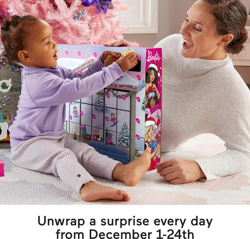 Fisher Price: Little People Barbie Advent Calendar 24 Christmas Figures & Pieces Toys & Games Fisher Price