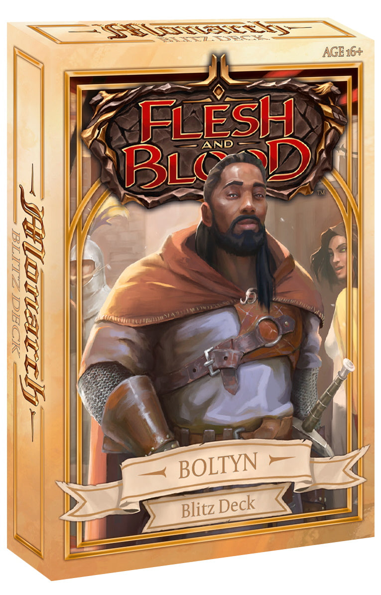 Flesh and Blood TCG: Monarch Blitz Deck Display Box - 8 Decks Card Game Legend Story Studios