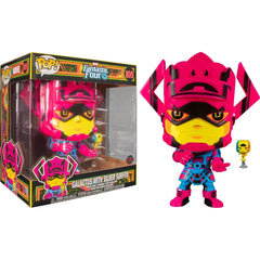 Funko POP! Marvel Fantastic Four: Galactus with Silver Surfer Vinyl Bobble-head - Black Light Version #809 Toys & Games Funko