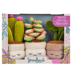 Greenhouse by Russ: Potted Plant - Rubber Tree, Succulent & Flowering Cactus Plush Set Toys & Games Russ