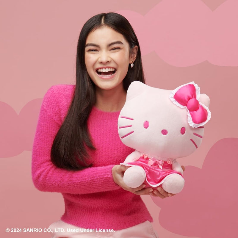 Hello Kitty and Friends: Pink Monochrome Hello Kitty - 12" Plush Plushies Jazwares