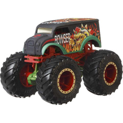 Hot Wheels Monster Trucks 1:64 Super Mario Themed Vehicle - Bowser Toys & Games Mattel