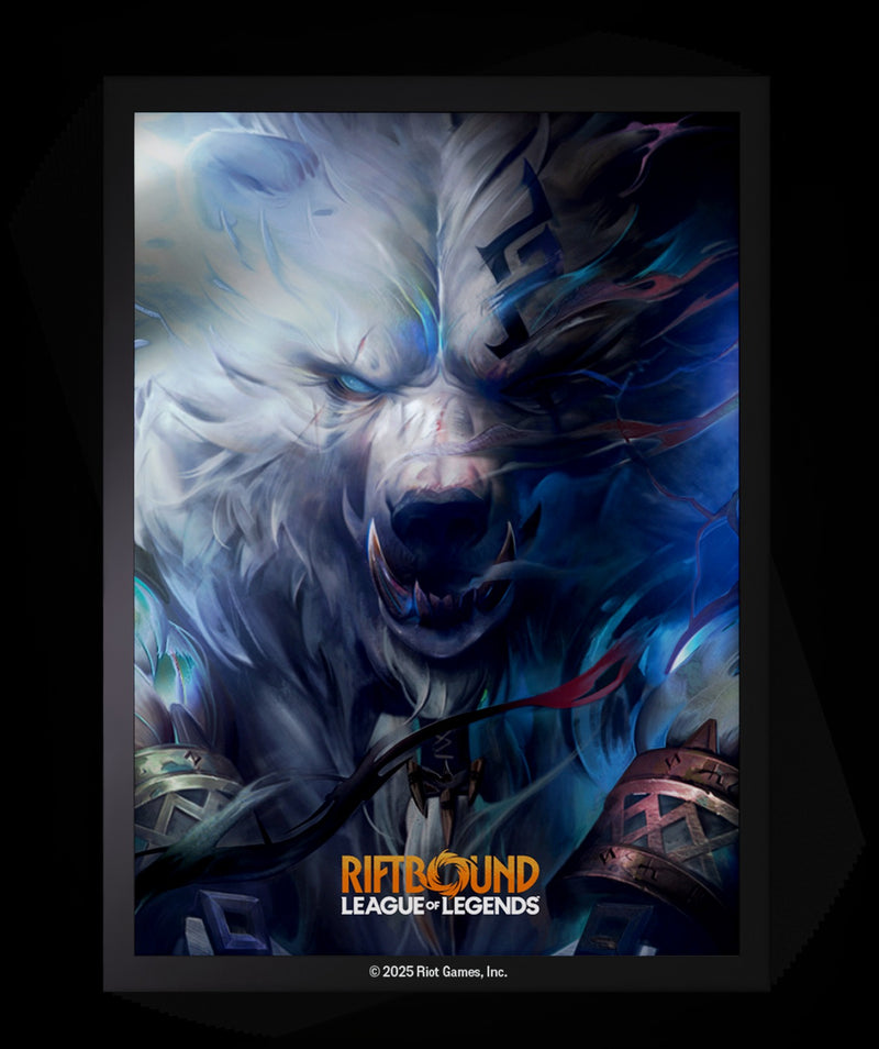 Riftbound League of Legends TCG: Origins Art Sleeves Volibear - 100 Count Card Game Accessories UVS Games