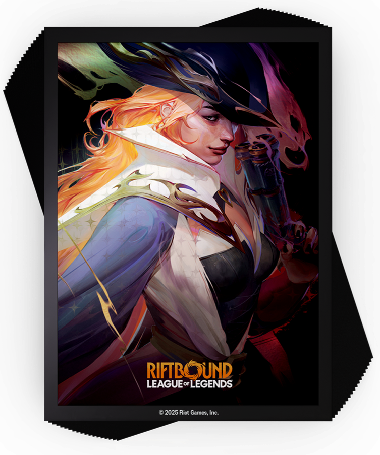 Riftbound League of Legends TCG: Origins Art Sleeves Miss Fortune - 100 Count Card Game Accessories UVS Games