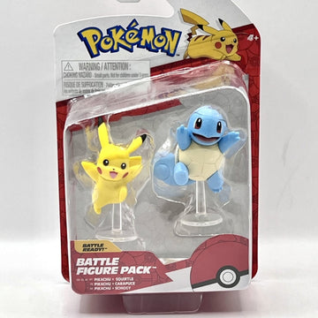 Pokemon Battle Figure Pack: Squirtle and Pikachu Toys & Games Jazwares