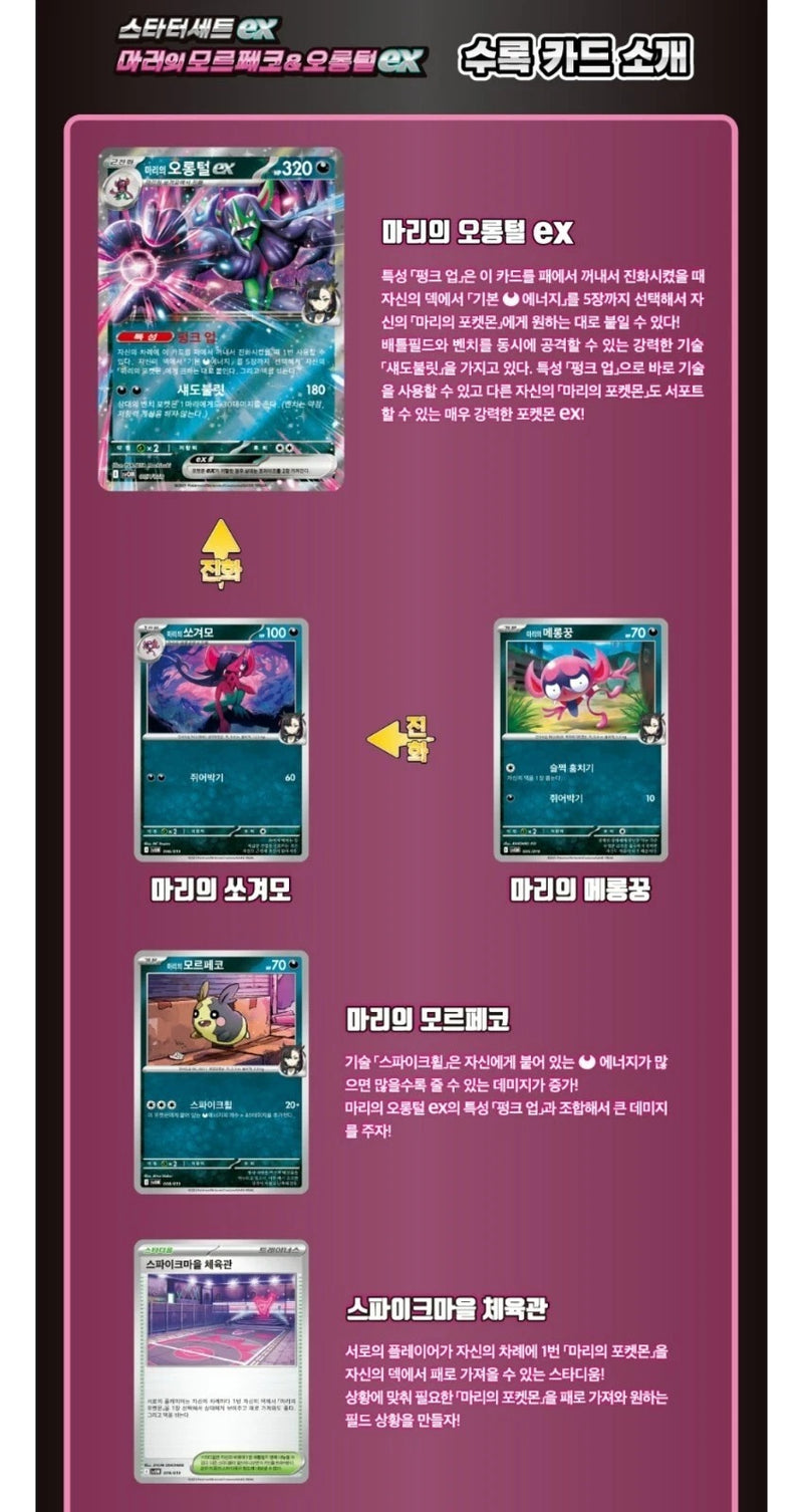 Pokemon TCG: Scarlet and Violet Starter Deck ex - Marnie's Morpeko and Grimmsnarl Card Game Pokemon