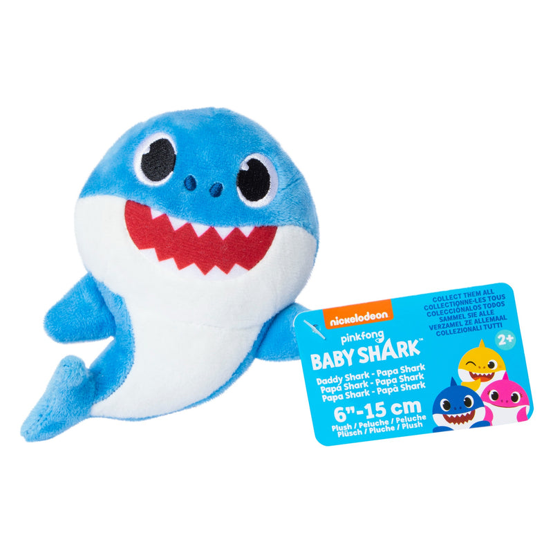 Baby Shark: Daddy Shark - 6" Pinkfong Plush Toys & Games WowWee