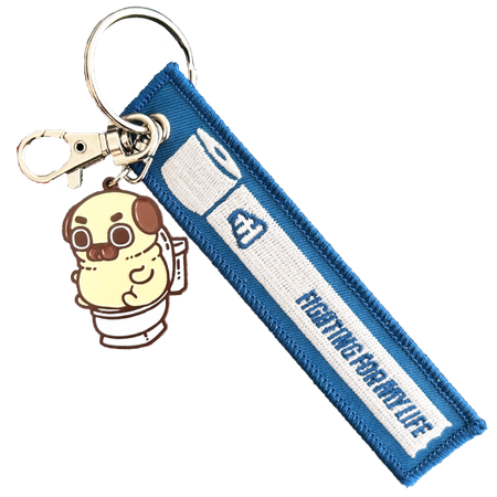 Fighting For My Life Puglie Keytag Accessory Puglie Mart