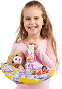 Little Live Pets Cozy Dozy: Cubbles the Bear - 4" Interactive Teddy Bear Toys & Games Moose Toys