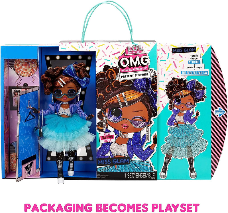 L.O.L. Surprise! O.M.G. Present Surprise Miss Glam Fashion Doll with 20 Surprises Toys & Games LoL Surprise