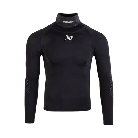 Bauer Hockey: Long Sleeve Neck Protect Youth - Black Hockey Equipment Bauer