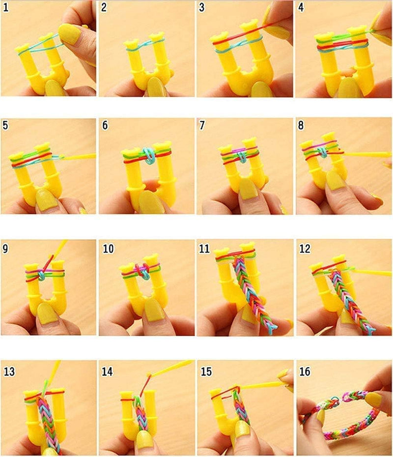 DIY Loom Bands with 23 Colors - Bracelet Making Kit For Kids Toys & Games Wakestar